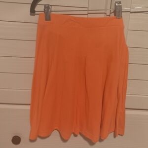 Topshop Vibrant Orange Skater Skirt